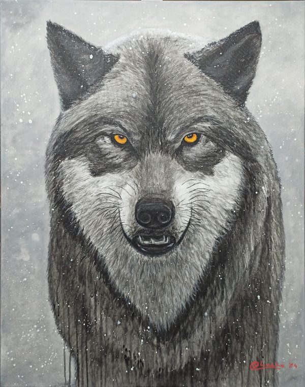 Lobo en la nieve